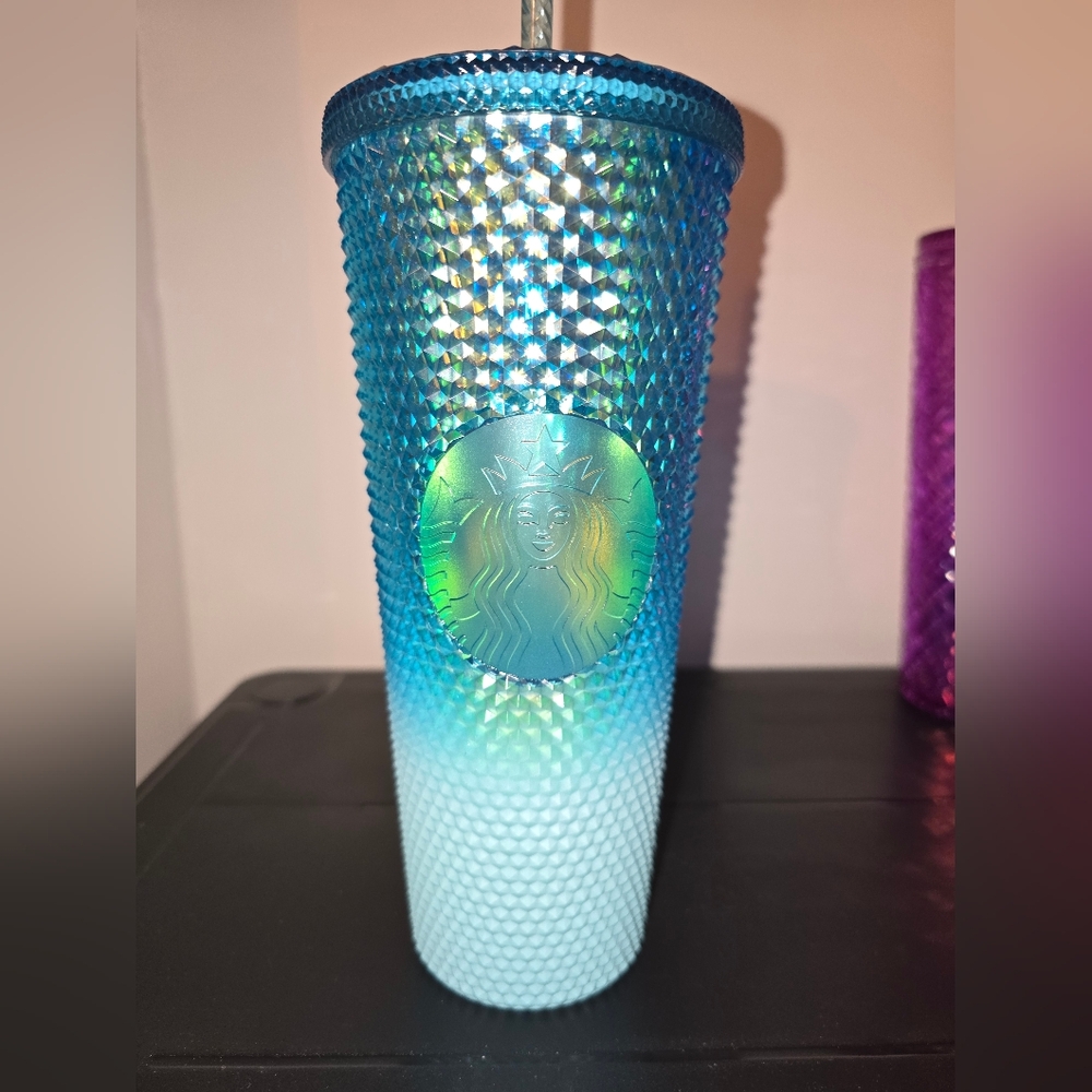 Starbucks Blue Bling Ombre Studded Venti Tumbler
